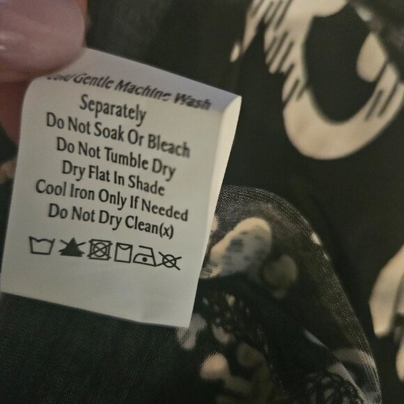 Bohemian Black and White dress size Large - Picture 9 of 9